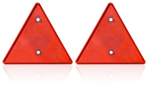 2 Señales De Advertencia De Triángulo Rojo, Reflector De Remolque, Reflector Trasero De Automóvil, Reflector Multifunción, Accesorios Automáticos