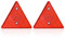 2 Señales De Advertencia De Triángulo Rojo, Reflector De Remolque, Reflector Trasero De Automóvil, Reflector Multifunción, Accesorios Automáticos