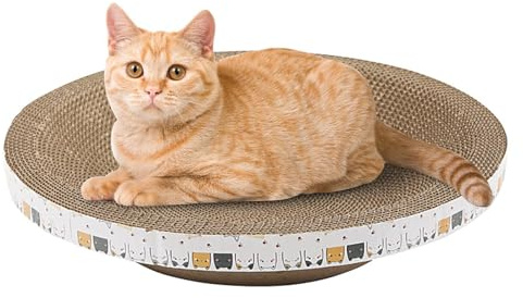 Kratzbrett für Katzen: Robustes Katzenpolster aus Muschel mit hoher Dichte für Hauskatzen | Kratzmöbel für Katzen im Innenbereich