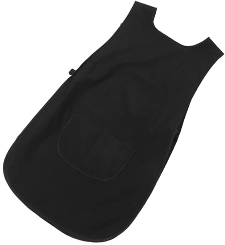 EPIGEIST Friseurschürze für Stylisten, Schwarze Arbeitskleidung mit Taschen | Polyester, Professioneller Stil, Geeignet für Salon und Tierladen, Komfortabel zu Tragen und Praktisch