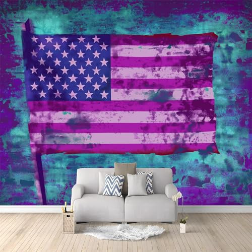 Fototapete Abstrakte Flagge Lila 250x175 cm 3D Vliestapete Wandbild, Mustertapete Moderne Wandtapete, Wohnzimmer Schlafzimmer Kinderzimmer Büro Flur Wanddeko