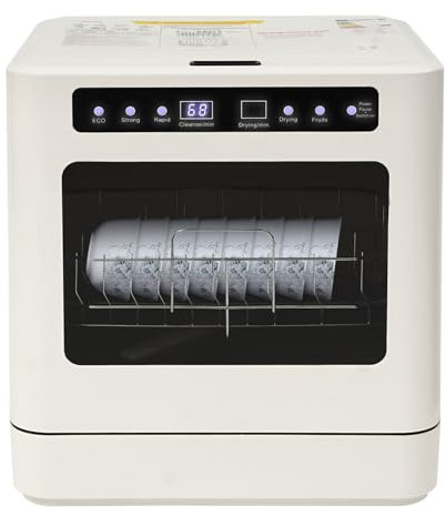 Mini lavastoviglie, lavastoviglie da tavolo per 3 coperti, 4 programmi Lavastoviglie indipendente per appartamenti, dormitori, campeggio e camper