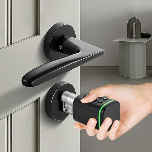 Elektronisches Türschloss, Haustür Code Smart Lock mit APP und Smart Keycards, Smartes türschloss für Türen von 35-45mm Dicke