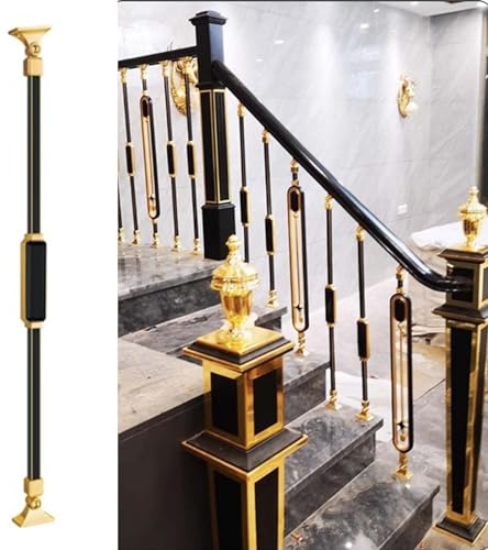 WEYIMVTO Barreras de escaleras. Barandilla de Escalera de 95 cm de Alto, de Aluminio, for terraza, jardín, balcón o Pasillo.(Style 1,5 Packs)