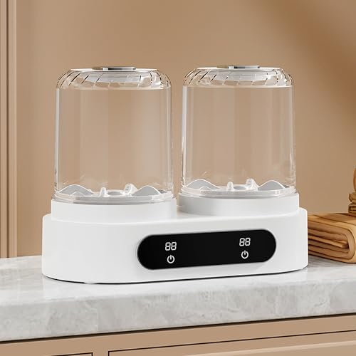 Mini lavatrice a doppia vasca da 1,5 l, lavaggio portatile automatico da 11 W, centrifuga a 360° con girante bionica, doppia modalità opzionale, secchio per tazze rimovibile e lavabile