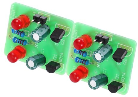 ibasenice 2sätze Elektronisches Lötübungskit Mit Blinkendem Led-modul Für Anfänger DIY Löten Lernen Schulprojekte Vielseitiger Elektrobaukasten Für Bistabil-schaltungen Und Praktische Löterf