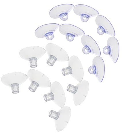 EPIGEIST 16PCS Transparent PVC Cat Hammock Suction Cups Kit Strong Adhesive Vacuum Glass Suction Pads for Window Perch Replacement Fit for Cat Window Beds and Perches