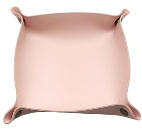 WJIAYAO vassoio in pelle 1 Stück 20 cm / 7,87 Zoll faltbare, rollbare Tabakablage aus Leder for Tabakpfeifen und Zubehör(Pink)