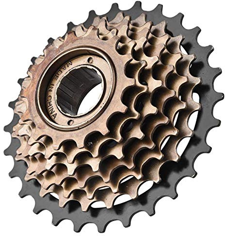 Yosoo Freewheel, 7 Speed Cassette, Screw-On, Steel, Bicycle Component