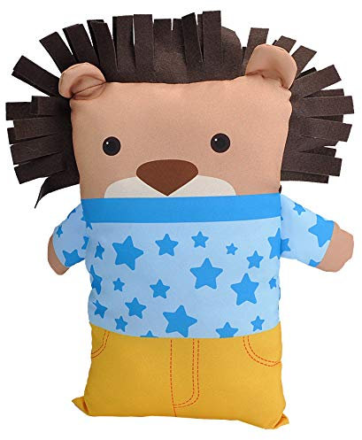 Wild Republic Löwe, Pillowkins, Plüschkissen-Stofftier, Geschenk für Kinder, Deko-Kissen für Kinder, Tier-Kissen, Plüschtier aus recycelten Flaschen, Zoo-Plüschkissen