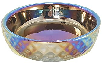 Nobby Keramik Schale Gold Rainbow, Regenbogenfarben-Gold Ø 14 x 4 cm, 0,25 l, 1 Stück