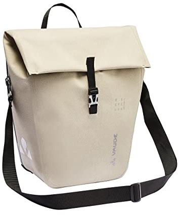 VAUDE Fahrrad Hinterradtasche Recycle Pro Single, 18,5 l Volumen, wasserdicht verschweißt, Made in Germany, Linen, Einheitsgröße