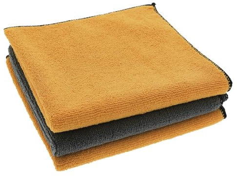 S SUMEX Pack 3 Paños Microfibra 360 gsm Billionaire Ideal para el Cuidado y Limpieza de Vehículos 40 x 40 cm
