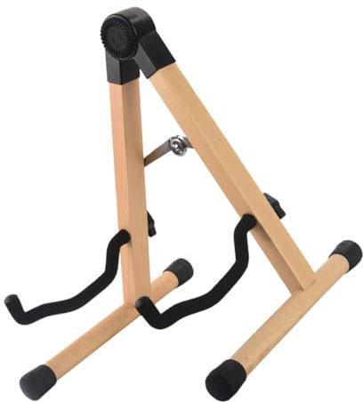 LALADEFIEE Gitarrenständer Aus Holz Tragbarer Bass Display Halter Akustik Gitarrenständer Mit Stabiler Gitarrenstütze Für Sicheren Stand