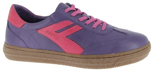Andrea Conti Freya Baskets Basses pour Femme Violet/Rose Vif Taille 41 EU, Violet et Rose Vif, 41 EU