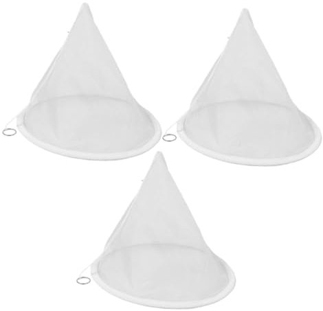 Veemoon 3pièces Filtre à Miel Nylon Conique Mailles Tamis De Filtration Pour Cuisine Et Apiculture Pour Extraire Le Miel Et Filtrer Les Débris