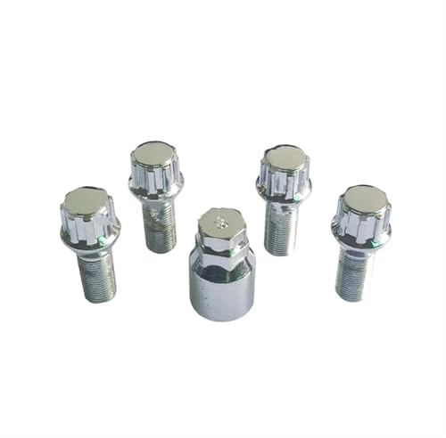 NUOSDEX Compatibile con Benz per C218 X218 C219 X118 Bulloni Ricambi Auto Bulloni Ruota Auto Kit di Bloccaggio Bulloni Ruota Sostituzione Bulloni Ruota di Bloccaggio Auto Ruota Bulloni