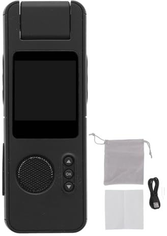 Gearwell Recordadora de Video portátil, cámara Corporal, Mini videocámara, cámara de Video portátil, 1080p 180 ° Gran Angular Clip de Retroceso Sport Outdoor