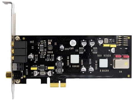 BUBEFSKD Carte Son ST113 PCIe Puce SSS1700 À Profil Bas pour Diffusion en Direct en Studio Home Cinéma Installation Facile