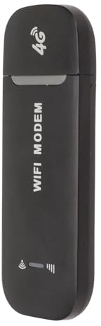 EMUKOEP Enrutador WiFi 4G con Módem USB, Dongle WiFi Móvil, Ranura Micro SIM para Conexión LTE Rápida, Enrutador de Internet 4G Portátil y Confiable para Uso en el Hogar, la Oficina y