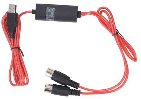 CHICIRIS Cavo da USB a MIDI Versatile Adattatore di Interfaccia MIDI USB da 1,5 M per Strumenti Elettronici, Comoda funzionalità Plug and Play per Applicazioni Software di Editing Musicale