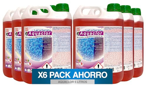 La Corberana Limpiador Desincrustante de Piscinas | 5L Antical | Pack de 6 | Desincrustante Cemento · Antical Piscina · Elimina Cal y Suciedad Incrustada · Máxima Potencia Profesional