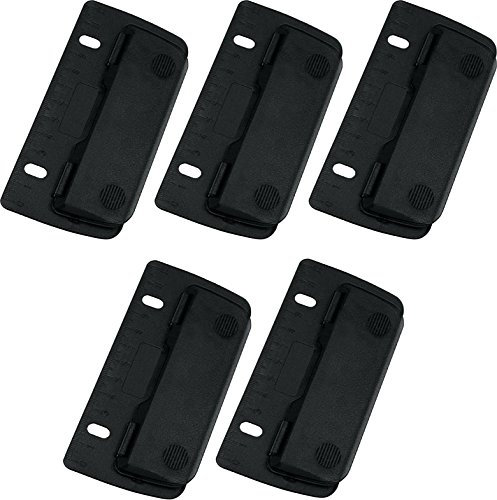 Wedo 67809 2fach Taschenlocher (Kunststoff zum Abheften für 8 cm Lochung, mit 12 cm Skala) (5, schwarz)