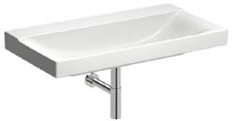 Geberit Xeno 2 Lavabo Bagno Sospeso Senza Foro per Rubinetto, Senza sfioratore, 90x48 cm Bianco con KeraTect, 500532011-500.532.01.1