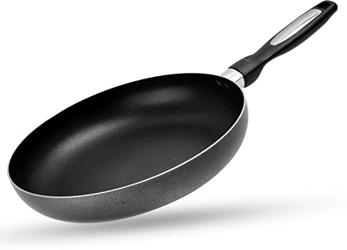 Alpine Cuisine Fry Pan 10-Inch Nonstick Coating Gray, Frying Pans Nonstick for Stove with Stay Cool & Comfortable Handle, Durable Nonstick Cookware, Ideal for Family