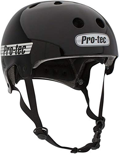 Pro-Tec Helmet Old School Cert Skateboard-Helm, Erwachsene, Unisex, Schwarz (Gloss Black), Größe M