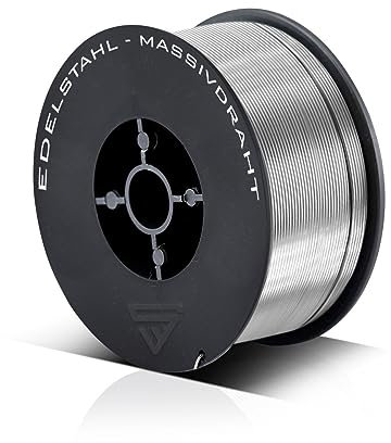 STAHLWERK MIG/MAG Edelstahl Schweißdraht Ø 0,8 mm ER307Si – 1 kg D100-Spule für 16 mm Dorn, universell einsetzbar, für nichtrostende, hitze- und korrosionsbeständige Stähle mit hohem C-Gehalt