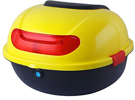 Caja superior de motocicleta, Caja superior de scooter de motocicleta Caja de equipaje de maletero trasero, Estuche de transporte de almacenamiento con respaldo suave, para caja trasera trasera de