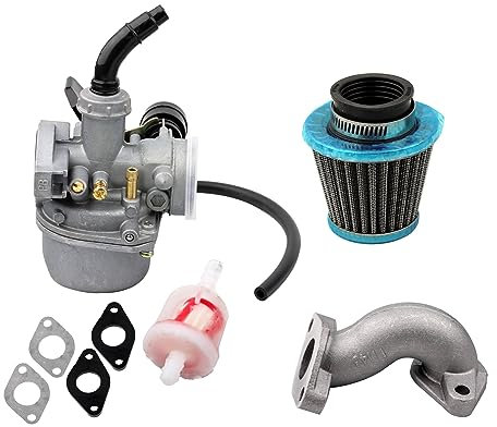 FIYFIOW Vergaser Ersatz Universal Vergaser PZ19 19mm Mit Luftfilter Vergaser Für 50 70 90 110 125cc Für ATV Quad 4 Wheeler Dirt Bike Motorrad Ersatzvergaser (Größe : Big Suit)