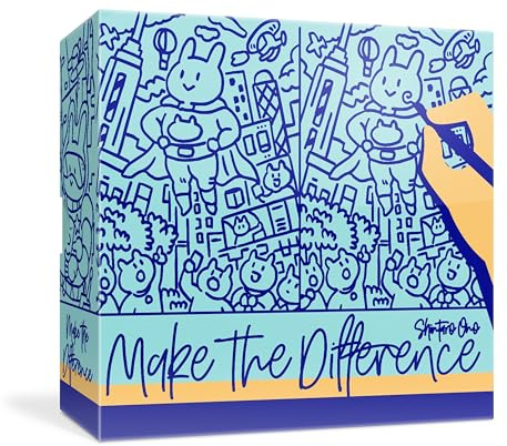 Oink Games Make the Difference - Brettspiel - Dt. Version - Ab 7 Jahren | Fehlersuchbilder-Spiel - Kreativ & taktisch - Für Familie & Freunde - Für 2-5 Spieler - Platzsparend - Ideal zum Mitnehmen