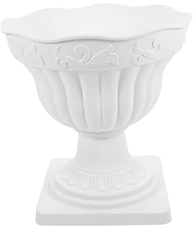BESPORTBLE Fioriera in Plastica Vintage e Resistente allo Sbiadimento Facile da Trasportare Vaso per Piante Scindapsus Bianco per Balcone e Casa per Decorazione Portico