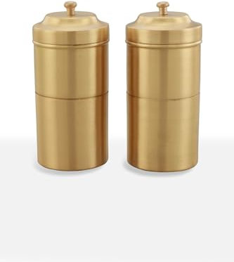 Brass Coffee Filter with Matte Finish | South Indian Flavours Single Coffee Filter