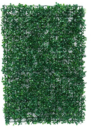 soudesileim 12 Stück Pflanzenwand, 60 * 40cm Pflanzen Wand Matte mit künstlichen Pflanzen, Künstliche efeu Hecke Sichtschutz, UV-Geschützt Wand Dekoration|Vertikaler Garten (Gewöhnliche)