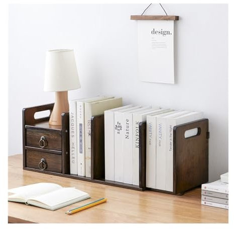 XPYGF565 Schallplattenaufbewahrung Plattenlagerregal, CD-Regal, Massivholz, Album-Sammelregal, Desktop-Retro-Multifunktions-Disc-Lagerregal, Buch Plattenkiste (Size : A)