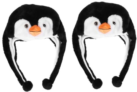 LIFKOME 2st Tierischer Hut Partybevorzugungen Kinderhut Hasenmütze Lustiger Tierhut Hut Für Kinder Cartoon-kostüm-hut Tierhut 2 Jahre Alter Pinguin Cowboyhut Rosa Lustiger Ski