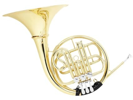 Waldhorn Musikinstrumente Dreistimmiges Einreihiges Waldhorn In B Dur Geteiltes Blechblasinstrument