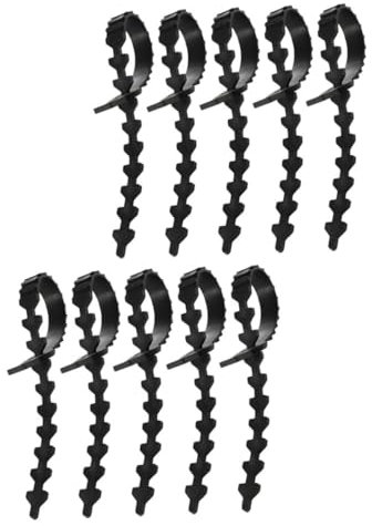 HYTROVE Sangle d'attache Réglable pour Arbres Fruitiers Et Jardins, Lot de 10 Pièces, Caoutchouc Résistant UV Et Chaleur, Fixation Sécurisée pour Branches d'arbre