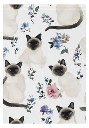 Chic Balinese Gatti Bianco inverno bandiere all'aperto banner bandiere per esterno per la decorazione del cortile 28x40 doppia faccia