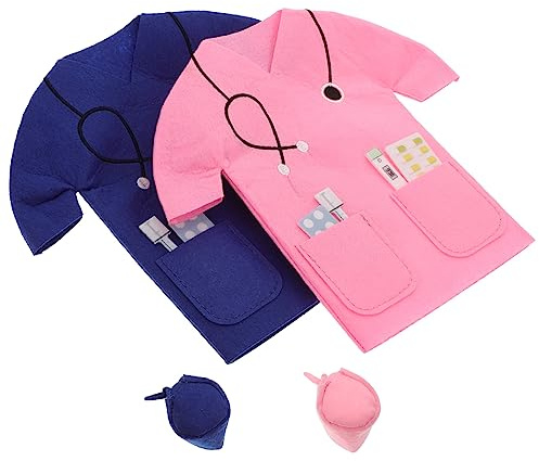 PACKOVE Weintaschen aus Filz 2 Stück in Blau und Pink Geschenkbeutel für Weinflaschen mit Tragegriff Dekorativ für Weihnachten Feierlichkeiten und Partygeschenke