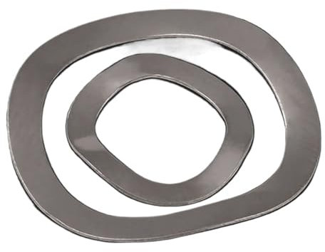 2/5/20 pezzi Rondelle elastiche a tre onde in acciaio inossidabile 304 M3 M4 M5 M6 M8 M10 M12-M41 Rondelle ondulate in metallo, guarnizione a molla a forma d'onda Rondella a cresta d'onda(2pcs,M5x10x0