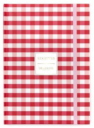 DRAEGER PARIS 1886 - Petit carnet 15x21 cm - Carnet de recettes ligné avec 60 feuilles et 181 pages - Papier 100g/m² haute qualité - Idéal pour notes, idées et organisation quotidienne