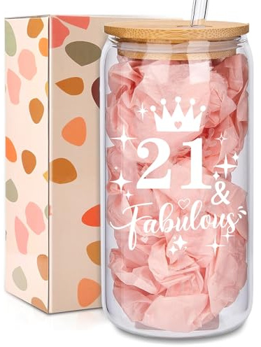 GemsLives 21st Birthday Gifts for Girl Her - 21 Year Old Birthday Gifts