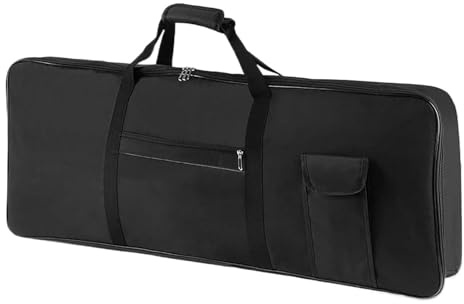 76-Tasten-Keyboard-Hülle, Schutzhülle for elektronisches Klavier mit Griff, gepolstert, Gigbag for elektrisches Keyboard und Klavier for Musikstudio im Freien