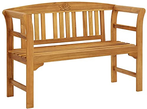 Hommdiy Gartenbank 157 cm Massivholz Akazie