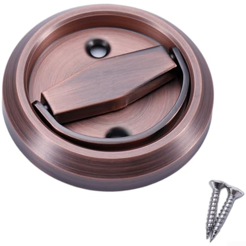 Serratura a scomparsa in acciaio inox con maniglia da incasso e serratura a sfera per un funzionamento regolare della porta su porte di sicurezza e porte in legno (D)