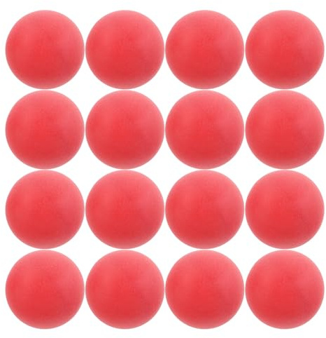 Roter Mattierter Tischtennisball 40mm Nahtlos, 100 Stück aus Pp | Selbstgemacht Kunst und Hochzeitsaktivitäten, Erhöhte Griffigkeit, Strapazierfähig, ohne Schrift, Kugelförmig